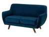 2 Seater Velvet Sofa Navy Blue BODO_738268