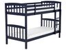 Wooden EU Single Size Bunk Bed Dark Blue REVIN_711236