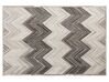 Kožený koberec 140 x 200 cm sivý AYTEPE_851040