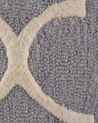 Teppich grau 140 x 200 cm marokkanisches Muster Kurzflor SILVAN_674691