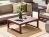 Zahradní konferenční stolek z akátového dřeva 90 x 75 cm mahagonový hnědý TIMOR II_856663
