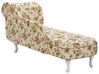 Right Hand Chaise Lounge Flower Print Beige NIMES_763942