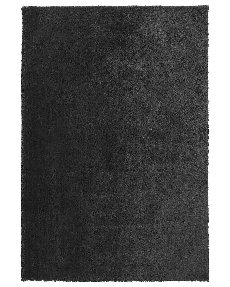 Vloerkleed polyester zwart 140 x 200 cm EVREN_758529