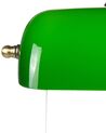 Lampe à poser en métal vert et doré MARAVAL_851461