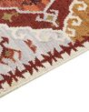 Kelim Teppich Wolle mehrfarbig 80 x 150 cm geometrisches Muster Kurzflor PROSHYAN_859415