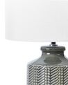 Ceramic Table Lamp Grey ESPERANCE_844196