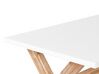 Conjunto de jardín de cemento reforzado mesa 200 x 100 cm 6 sillas blanco/beige OLBIA_816534