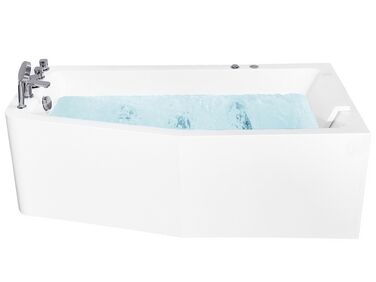 Banheira de hidromassagem de canto versão à esquerda em acrílico branco 170 x 80 cm TALITA