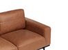 2 Seater Fabric Sofa Brown SOVIK_906266