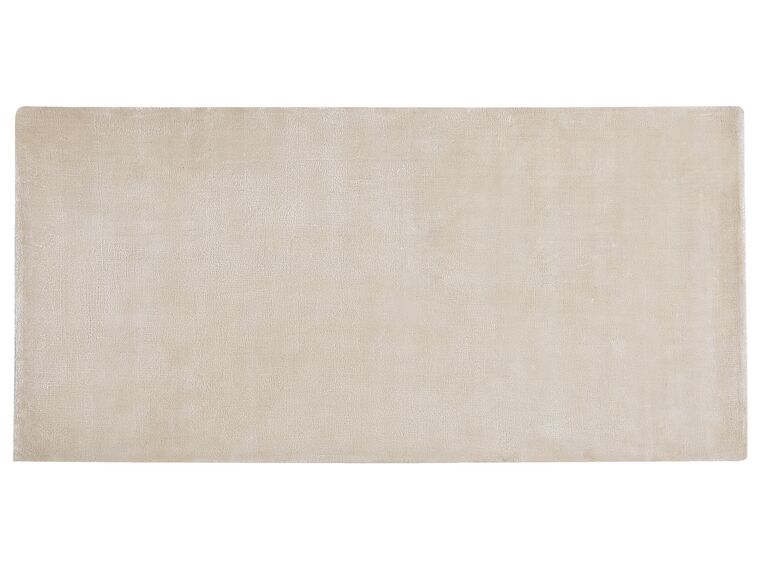 Tappeto viscosa beige chiaro 80 x 150 cm GESI II_837690