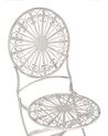 Zestaw 2 krzeseł ogrodowych metalowy biały SCAFA _856074