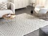 Wool Area Rug with Geometric Pattern 200 x 300 cm Beige and Grey SOLHAN_855616