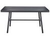 Metal Garden Dining Table 150 x 90 cm Black CANETTO_808284