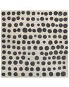 Teppich beige / schwarz 200 x 200 cm gepunktetes Muster HAVRAN_836387