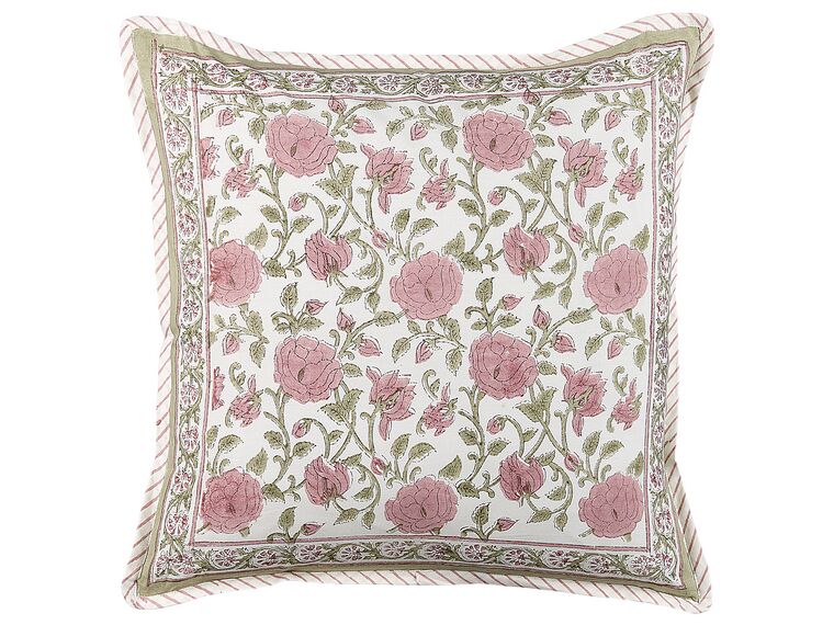 Cotton Cushion Floral Pattern 45 x 45 cm Multicolour CELTIS_839125