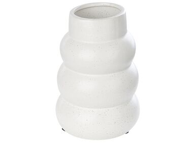 Stoneware Flower Vase 22 cm White PIREAS