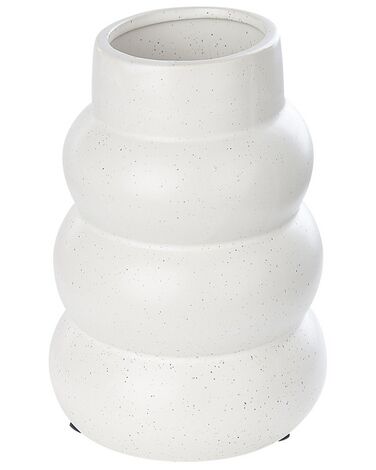 Vaso de cerâmica grés branca 22 cm PIREAS