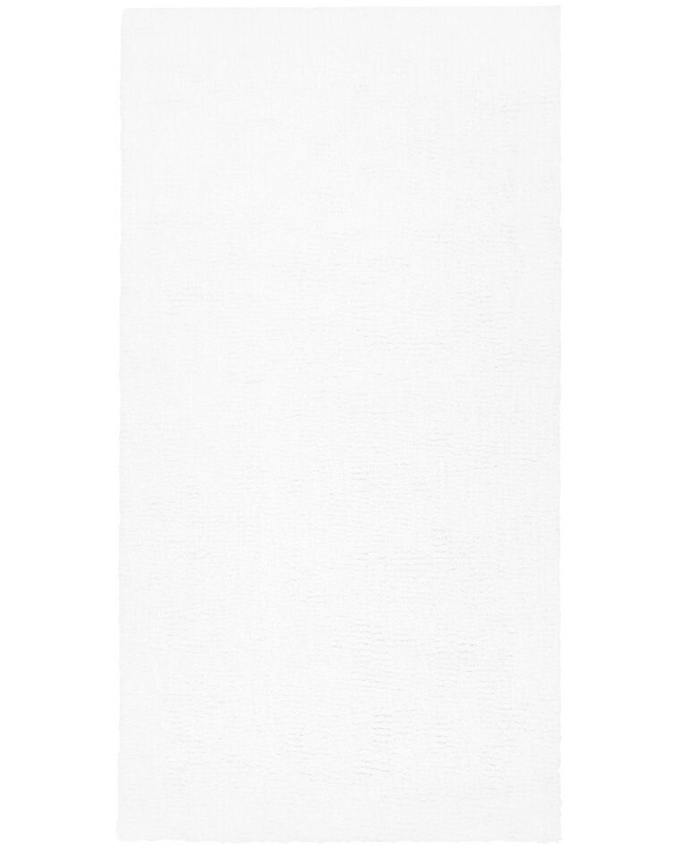 Teppich weiß 80 x 150 cm Shaggy DEMRE_683458