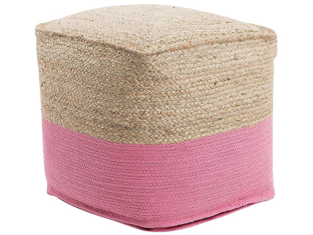 pink buttoned pouffe pink buttoned pouffe