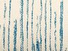 Dekokissen Streifenmuster Baumwolle beige/blau 45 x 45 cm 2er Set RIVINA_839960
