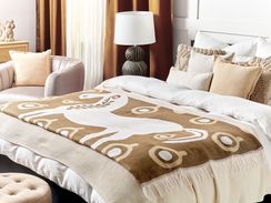 Viltti akryyli ruskea/valkoinen 130 x 170 cm SIDDHA