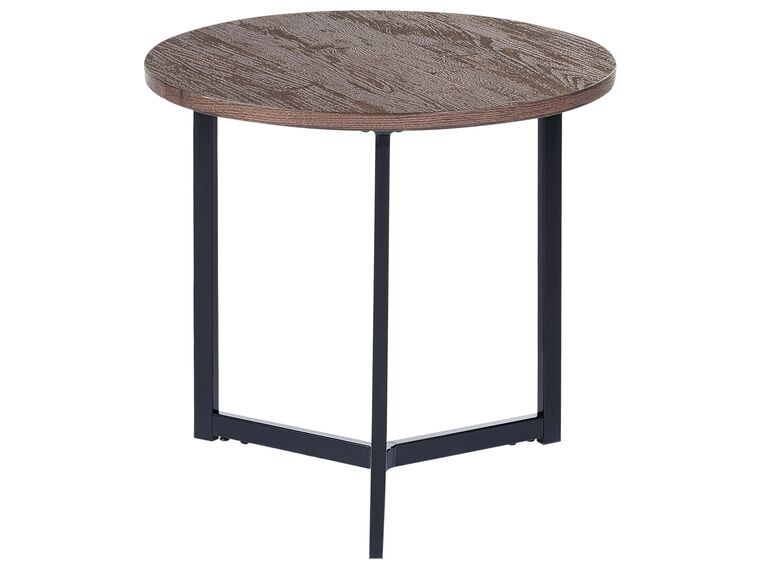 Side Table Dark Wood with Black TIPPO_851581