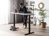 Electric Adjustable Standing Desk 130 x 72 cm White and Black DESTIN II_759106