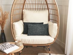 Koristetyyny puuvilla tummanharmaa kohokuvioitu 50 x 30 cm 2 kpl VELOOR Koristetyyny puuvilla tummanharmaa kohokuvioitu 50 x 30 cm 2 kpl VELOOR