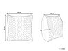 Dekokissen Baumwolle grau strukturiert 45 x 45 cm KONNI_801461