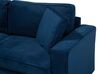 Sofa 3-osobowa welurowa ciemnoniebieska FALUN_711106
