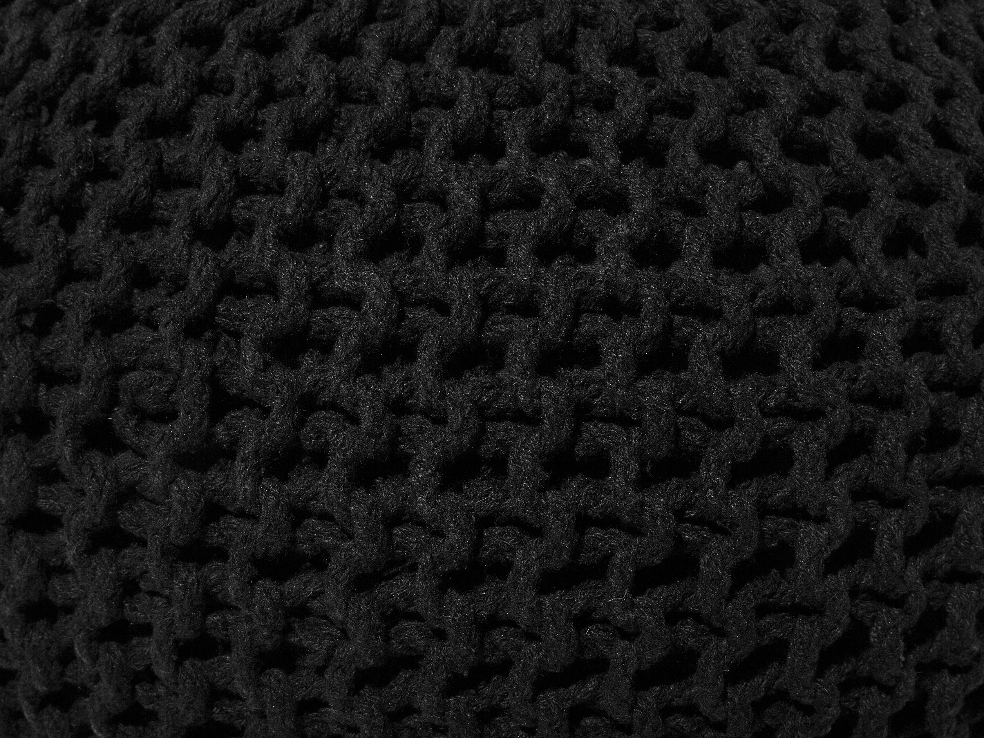 Puf 50 x 35 cm czarny CONRAD