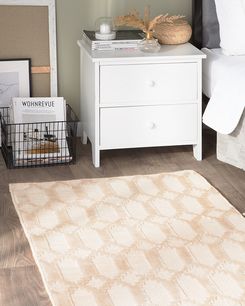 Viskoosimatto 80 x 150 cm beige CIZRE