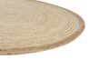Pyöreä matto juutti vaalea beige ⌀ 120 cm MENEMEN_843999
