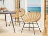 Set of 2 PE Rattan Accent Chairs Natural ACERRA_807667