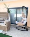 PE Rattan Hanging Chair with Stand Natural ATRI II_827644