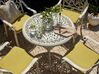 Tavolo da giardino rotondo ⌀ 90 cm in alluminio bianco ANCONA_806966