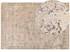 Teppich Baumwolle beige 160 x 230 cm orientalisches Muster Kurzflor MATARIM_852473