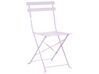 Balkongset av bord och 2 stolar violett FIORI_814892