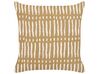 Set of 2 Cotton Cushions Striped 45 x 45 cm Beige and White SALIX _838776