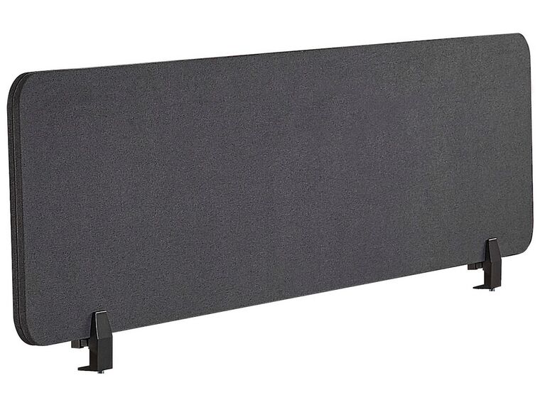Sötétszürke Asztali Térelválasztó Panel 160 x 40 cm WALLY_800720