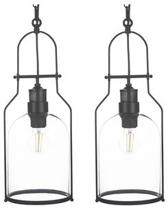 Riippuvalaisin rauta musta 2 kpl BASHILO