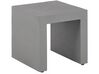 Conjunto de jardín de cemento reforzado mesa 2 bancos con forma de U 2 taburetes gris TARANTO_776032