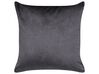 Set of 2 Velvet Cushions Moroccan Pattern 45 x 45 cm Grey ALYSSUM_877680