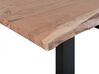 	Mesa de comedor de madera de acacia clara/negro 200 x 95 cm HEBY_745106