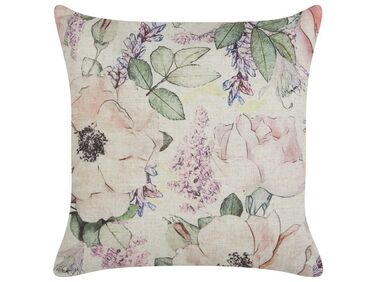 Cushion Floral Pattern 45 x 45 cm Violet ZAHRIYE