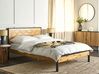 EU Double Size Bed Light Wood ERVILLERS_904412