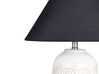 Lampada da tavolo ceramica beige chiaro e nero 56 cm TELIRE_849252