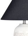 Lámpara de mesa de cerámica beige crema/negro 56 cm TELIRE_849252