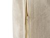 Conjunto de 2 cojines de algodón/poliéster beige claro acolchado 40 x 60 cm CRATAEGUS_835183