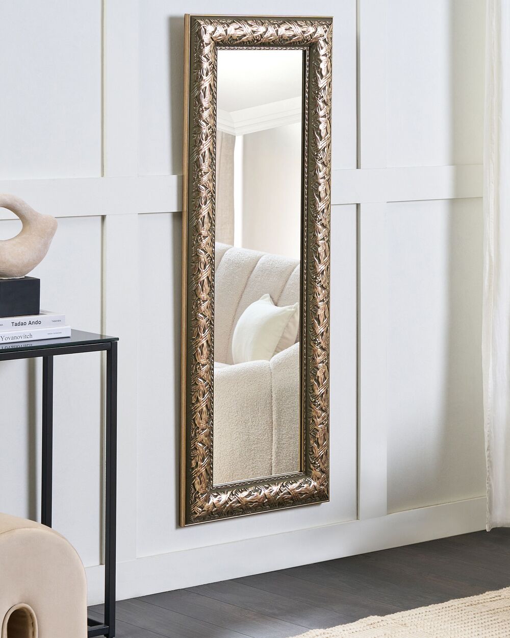 Specchio moderno da parete con cornice nera 61 x 91 cm LUNEL